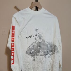 Lovesick White Graphic Long Sleeve Shirt NWOT Llovesick